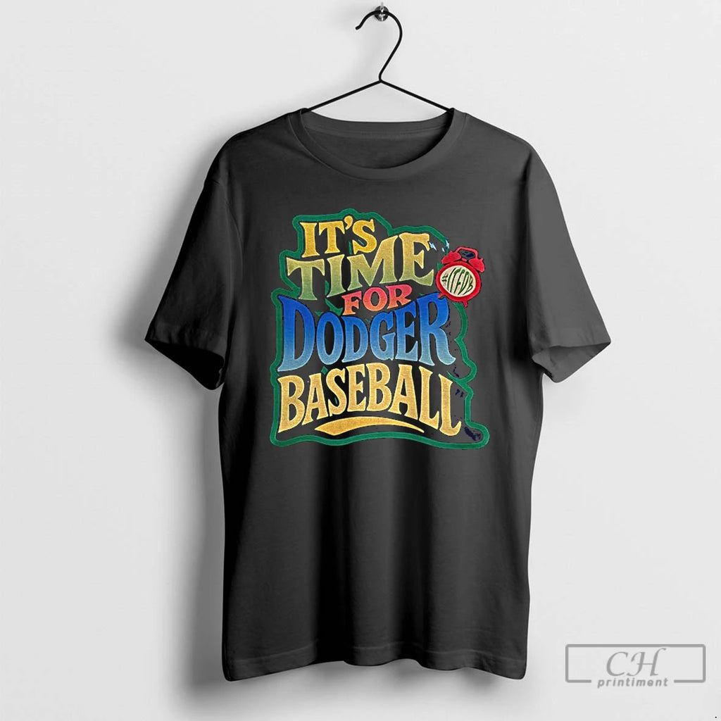 Premium Los Angeles Dodgers Mlb Baseball Its Time For Dodger Baseball T Shirts