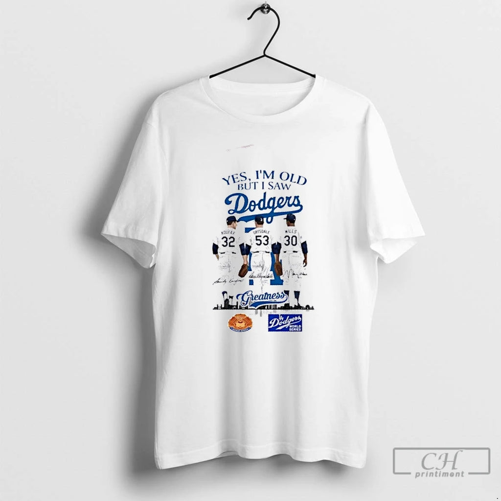 Premium Los Angeles Dodgers Sandy Koufax Don Drysdale And Maury Wills Legends Skyline T Shirts