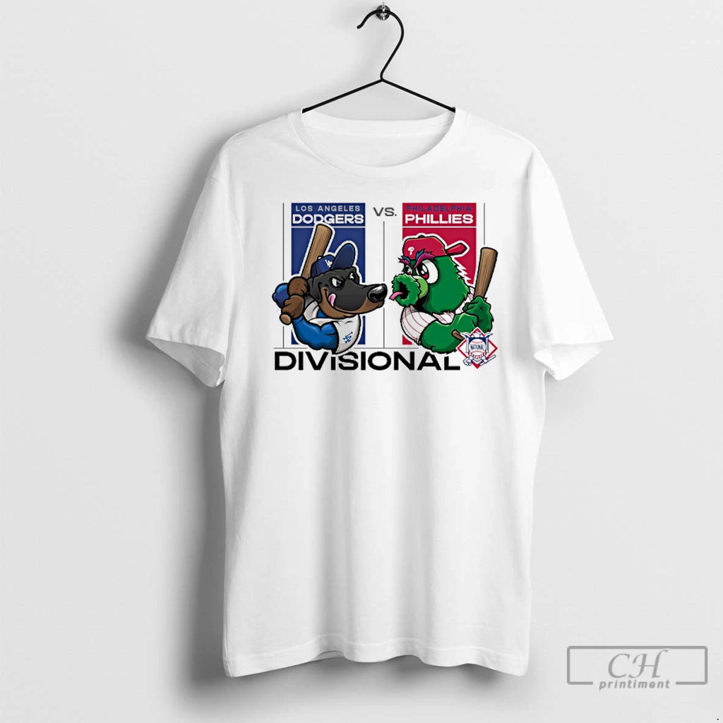 Premium Los Angeles Dodgers Vs Philadelphia Phillies 2025 Mlb National League Divisional Round Mascots