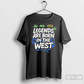 Premium Los Angeles Dodgers Legends Are Born In The West T Shirts