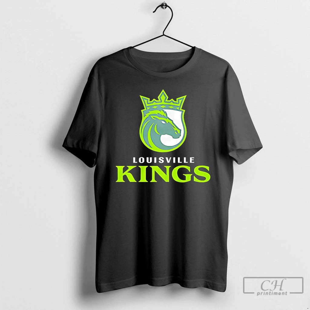 Premium Louisville Kings Lockup Logo 2025 T Shirts