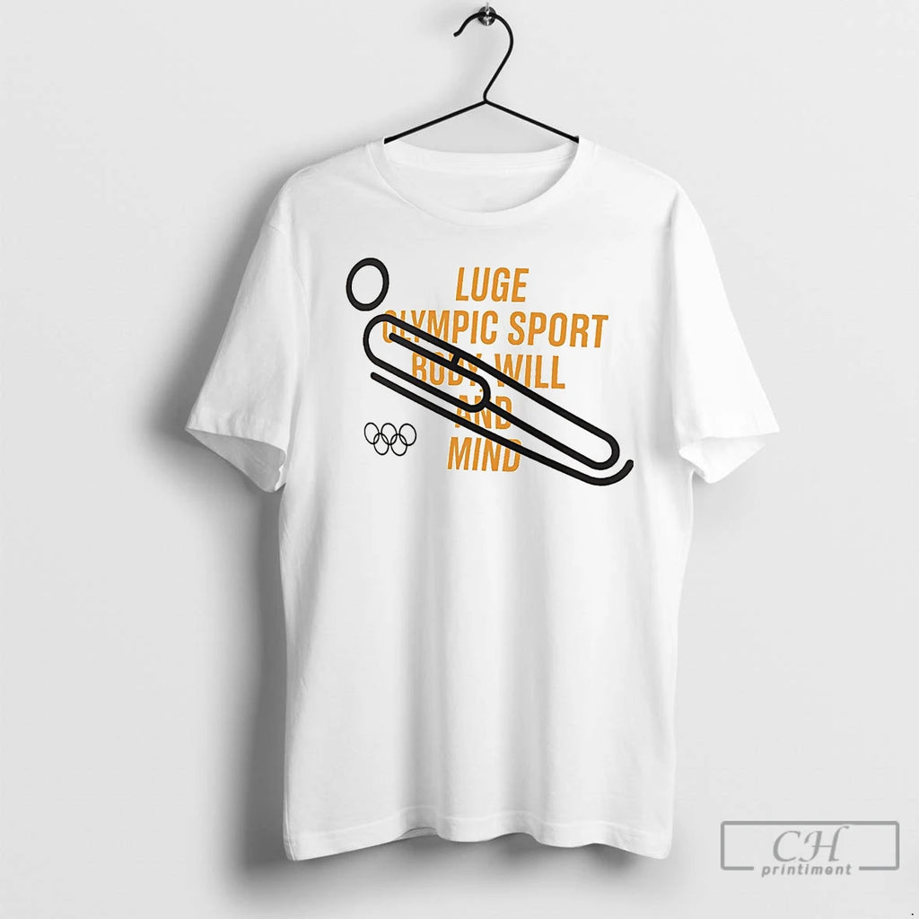 Premium Luge Olympic Sport Body Will And Mind