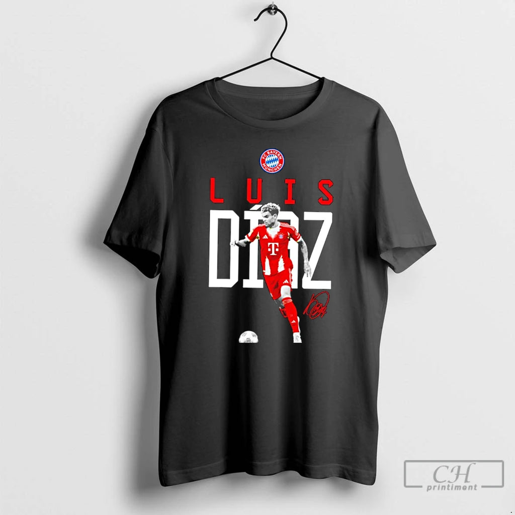 Premium Luis Diaz Bayern Munchen Fc Signature T Shirts