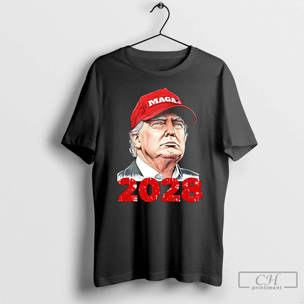 Premium Maga President Trump 2028 T Shirts