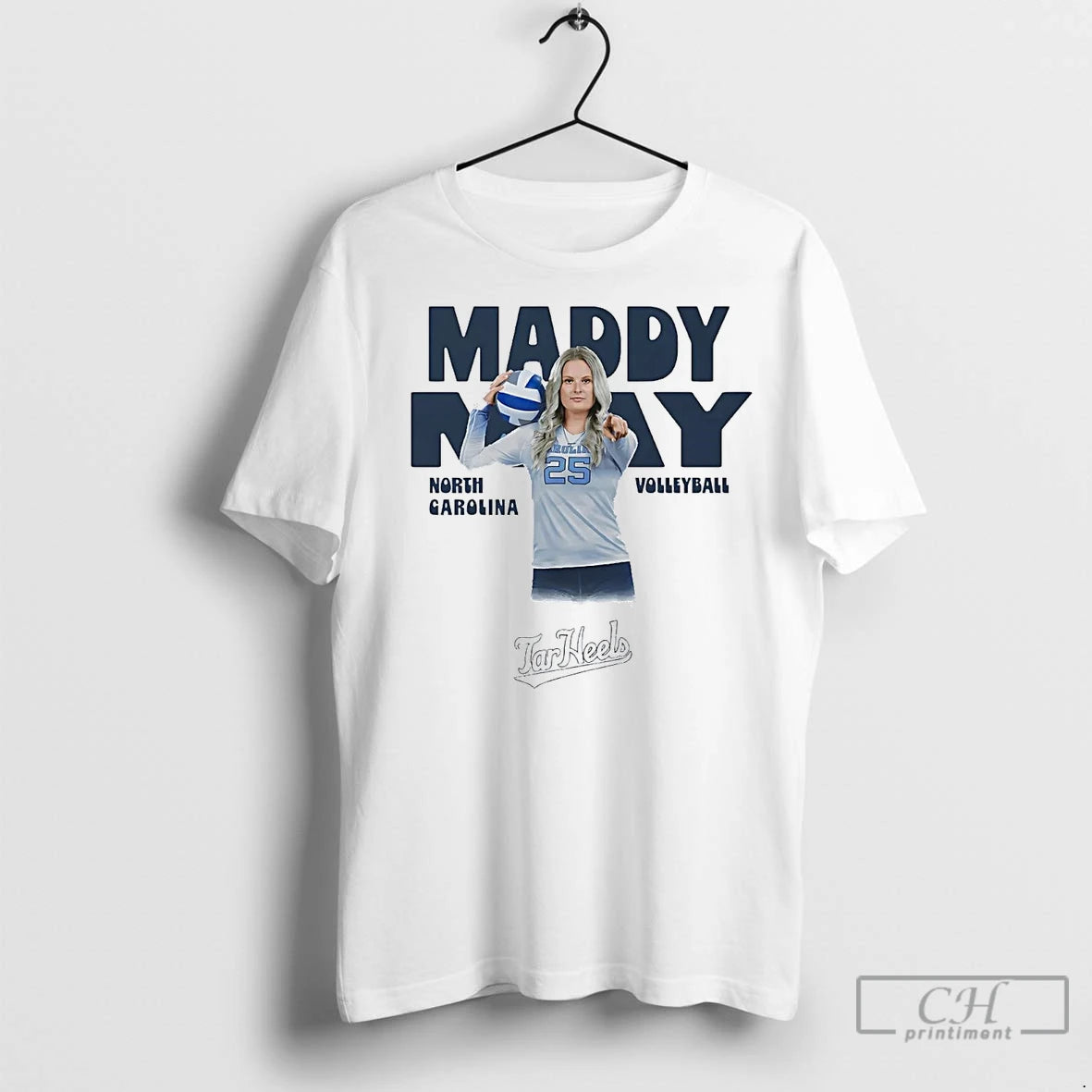 Premium Maddy May Illustrated North Carolina Volleyball