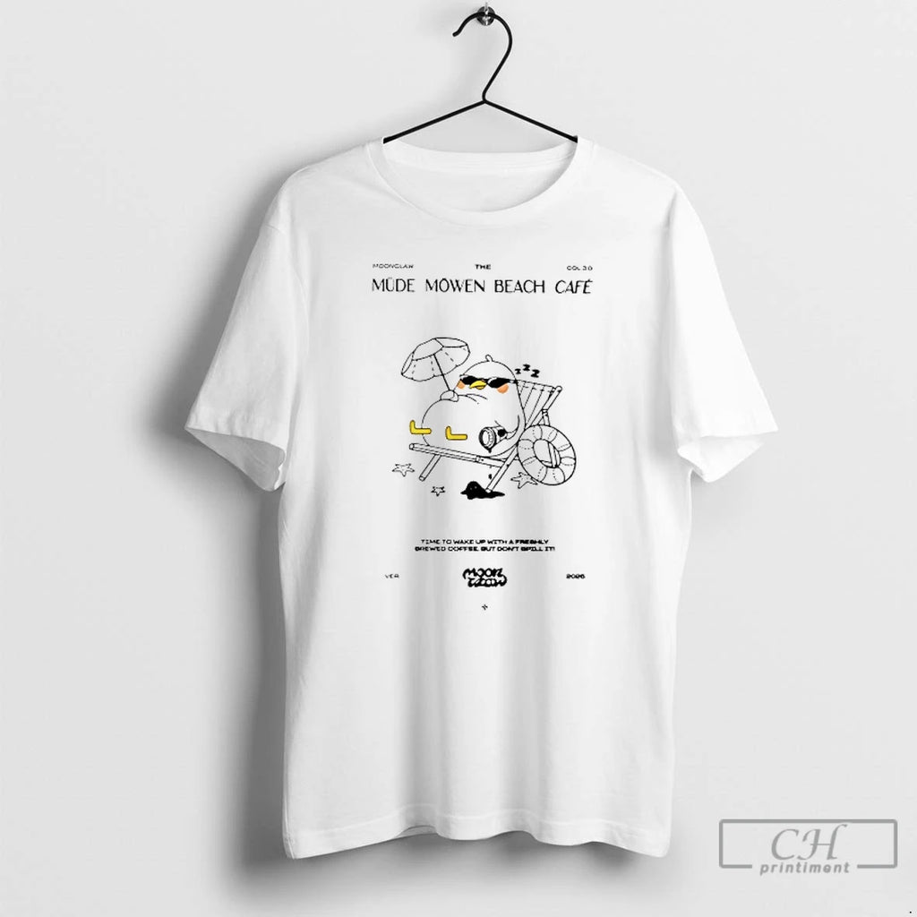 Premium Mahluna Mude Mowen Beach Cafe T Shirts