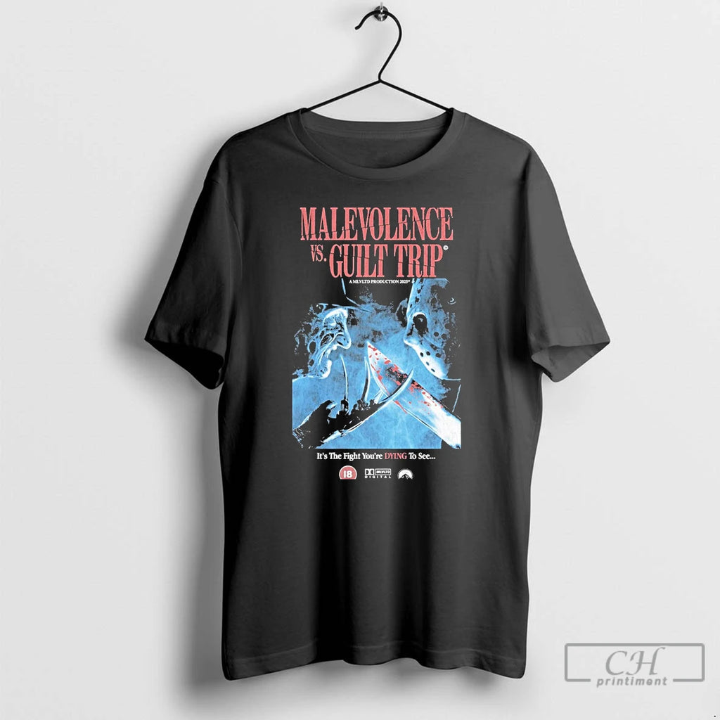 Premium Malevolence Vs Guilt Trip Halloween T Shirts