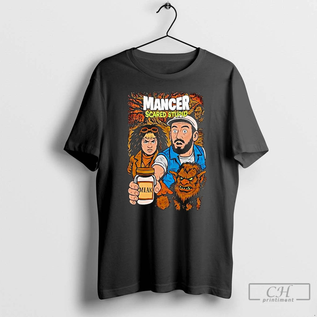 Premium Mancer Scared Stupid Ornaments T Shirts