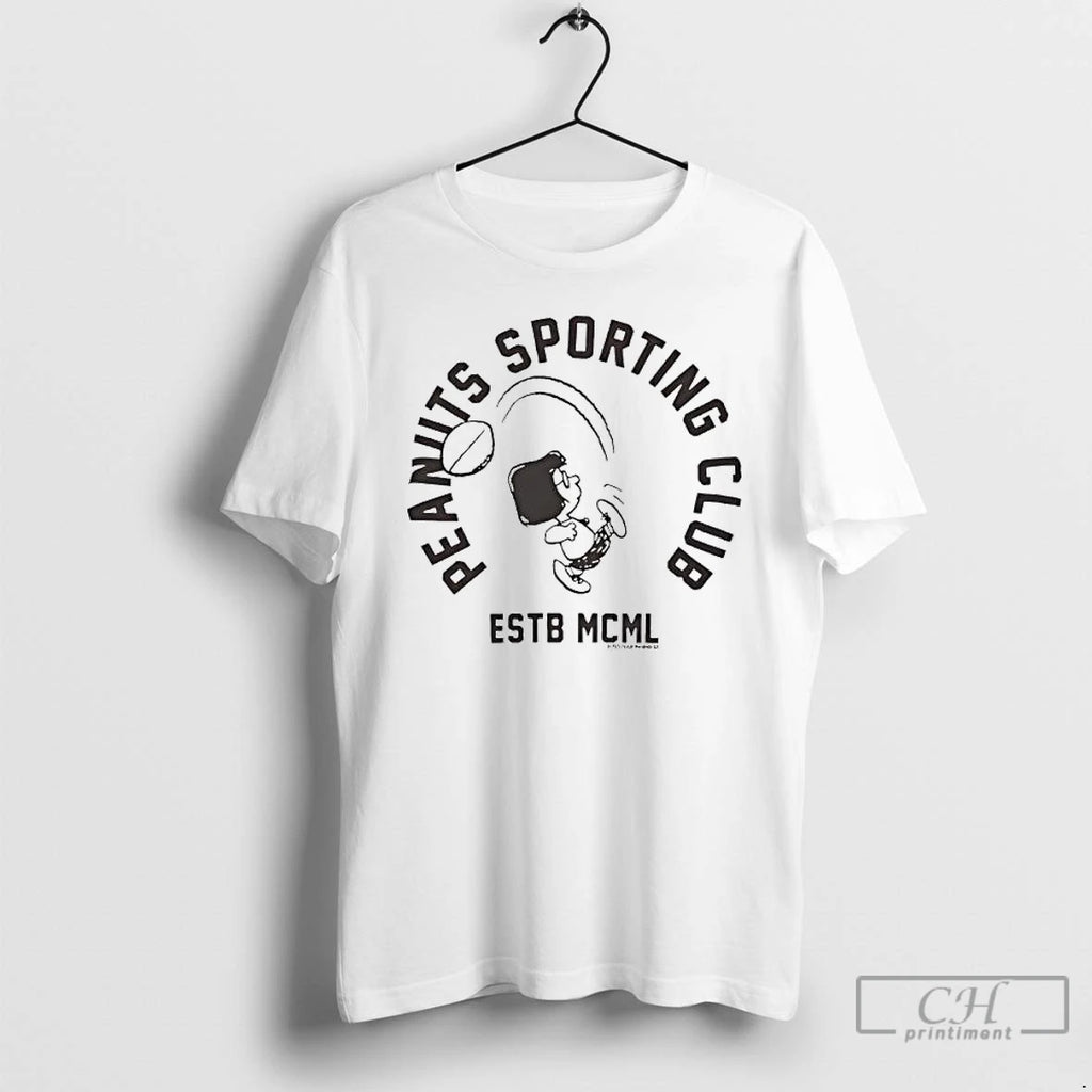 Premium Marcie Peanuts Sporting Club Ringer Estb Mcml T Shirts