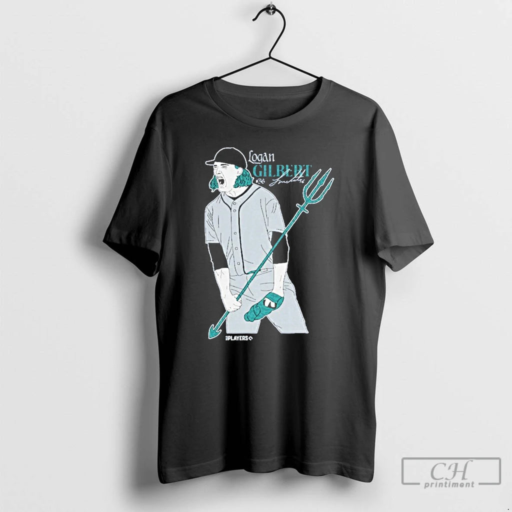 Premium Mariners Logan Gilbert Trident Postseason T Shirts