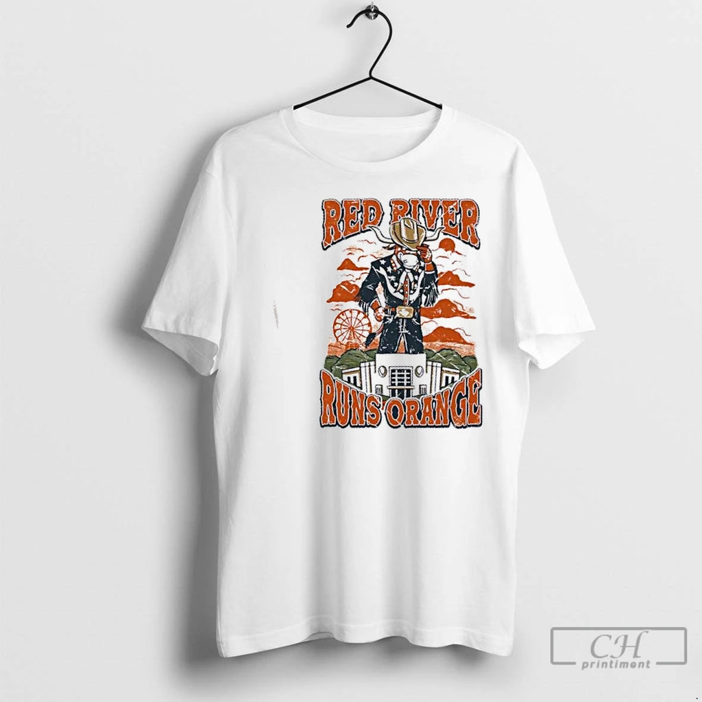 Premium Mascot Texas Longhorns Red River Runs Orange