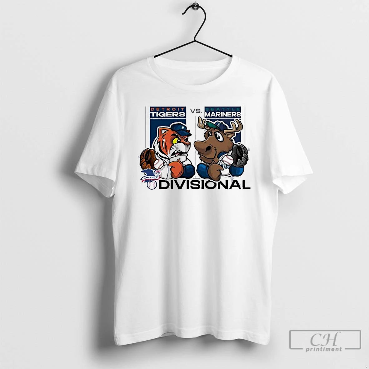 Premium Mascot Tigers Vs Mariners 2025 Alds Matchup T Shirts