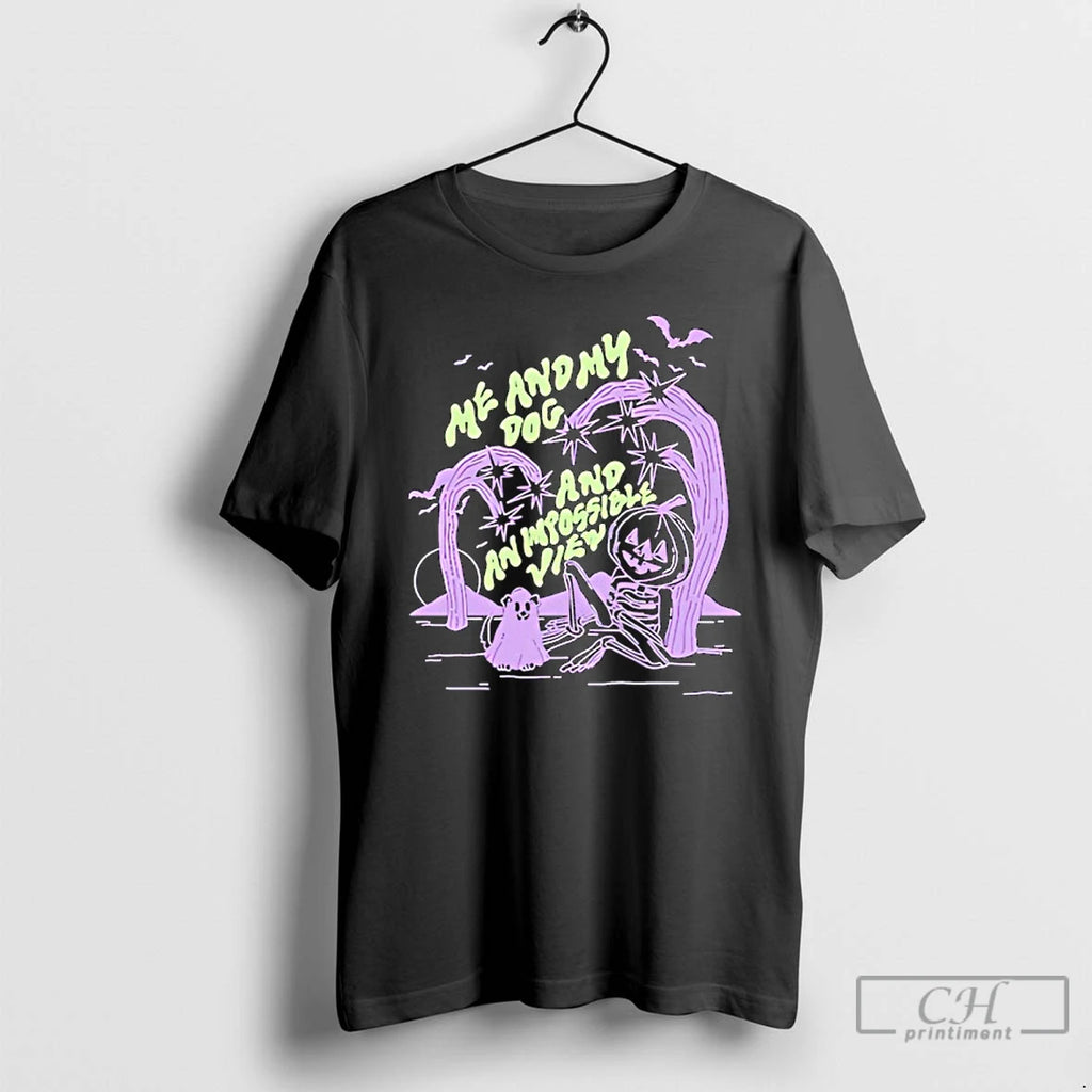 Premium Me And My Dog And An Impossible View Halloween T Shirts