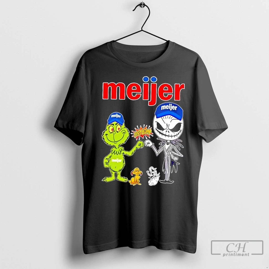 Premium Meijer X Grinch And Jack Skellington Fist Bump Uniwilling Friends
