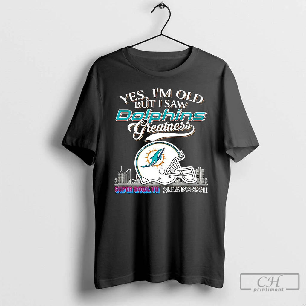 Premium Miami Dolphins Yes Im Old But I Saw Greatness Helmet Ceramic Ceramic And Classic