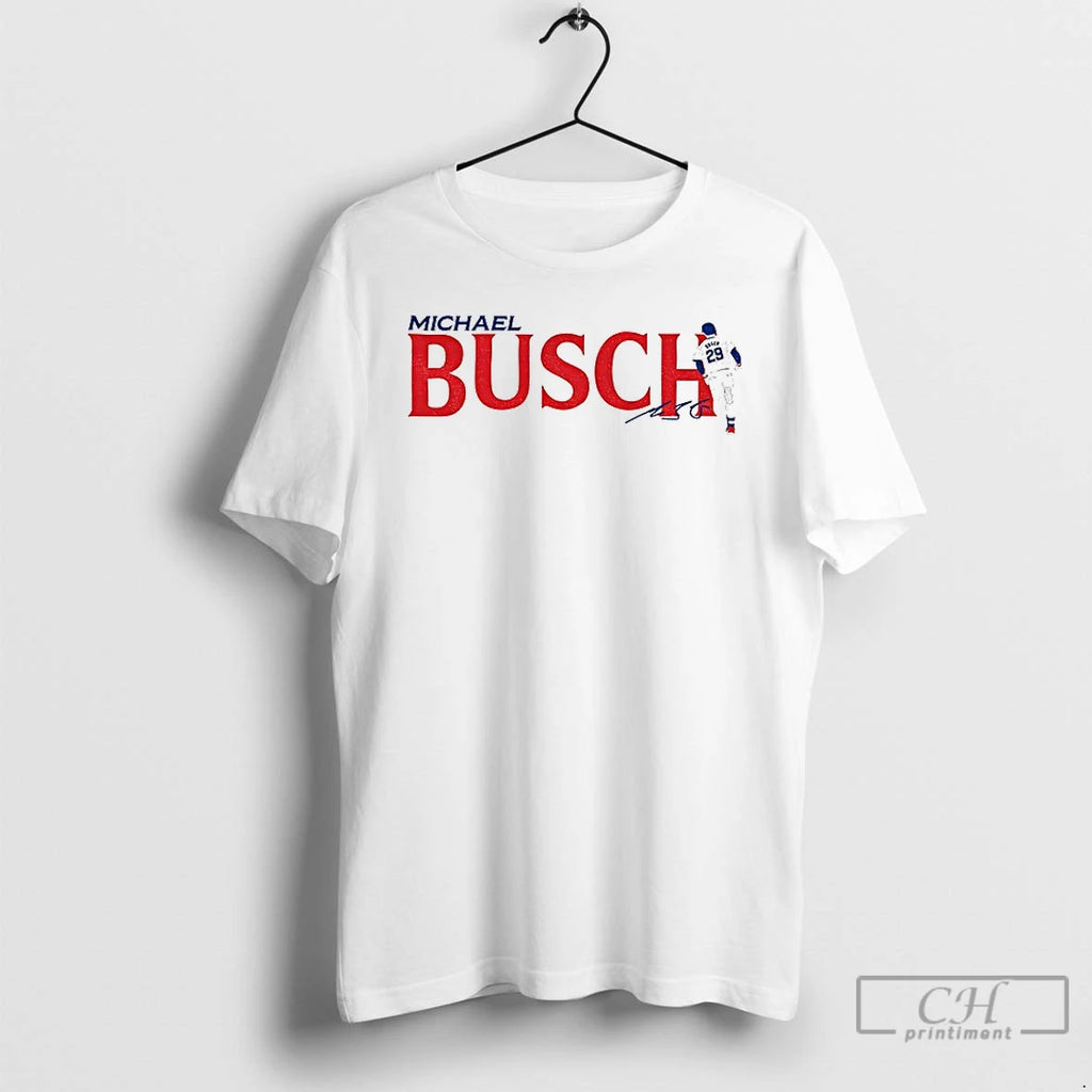 Premium Michael Busch Chicago Cubs Mlb Baseball Signature T Shirts