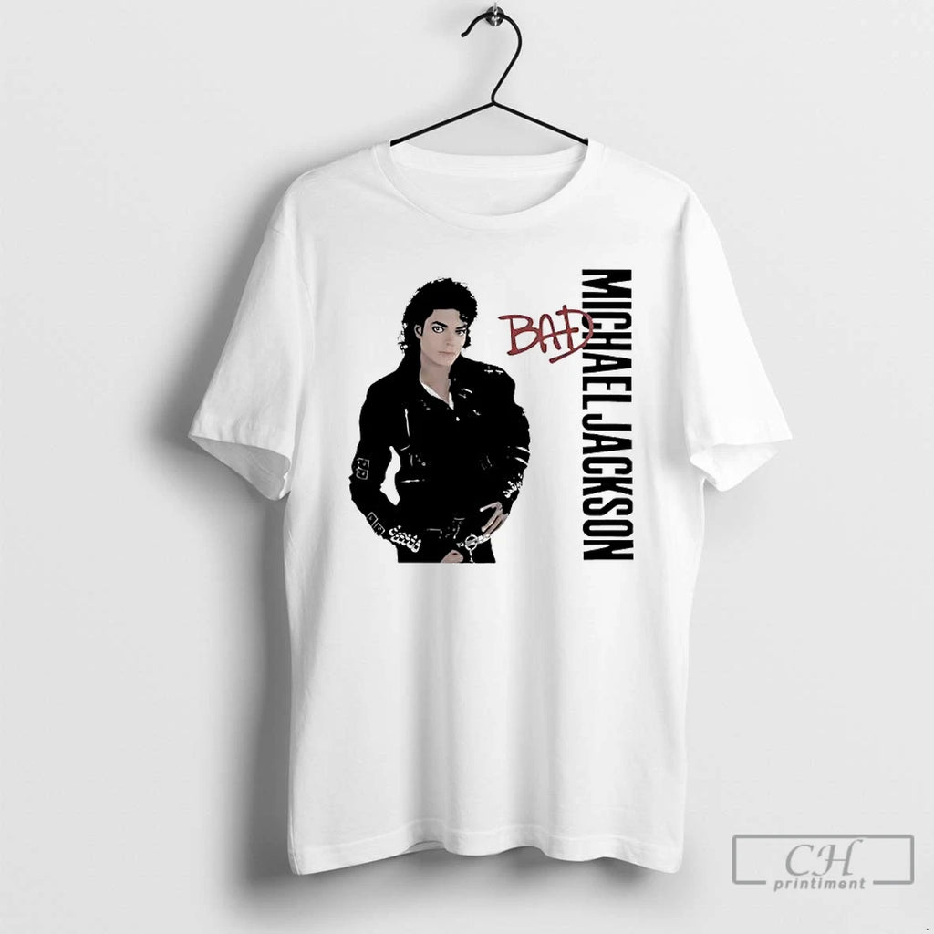 Premium Michael Jackson Argent Bad Graphic T Shirts