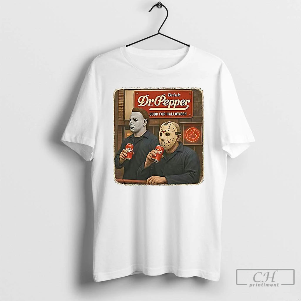 Premium Michael Myers Jason Voorhees Drink Dr Pepper Good For Halloween Ceramic Ceramic And Classic