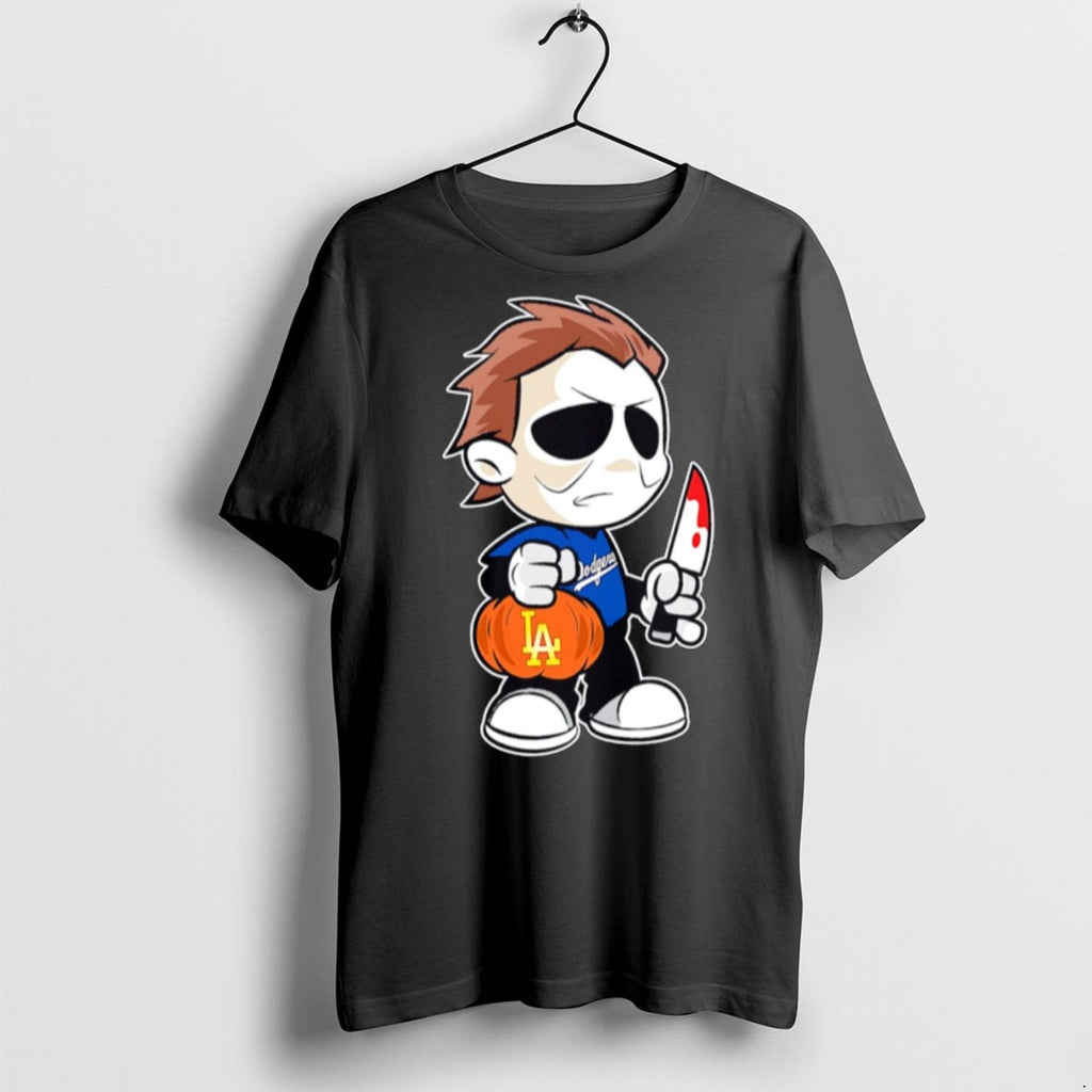 Premium Michael Myers Los Angeles Dodgers Halloween T Shirts