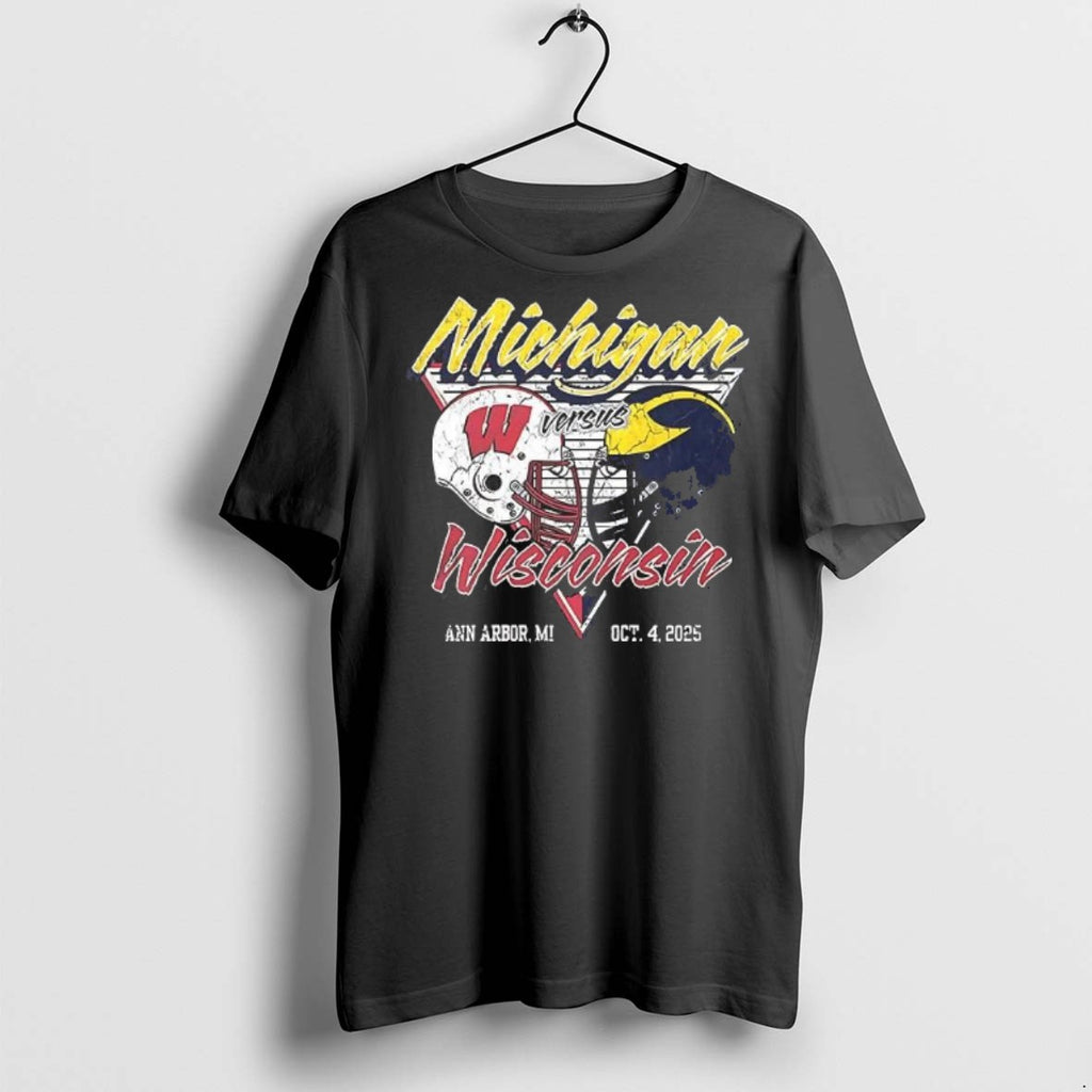 Premium Michigan Wolverines Football Vs Wisconsin Badgers Oct 4 2025 T Shirts