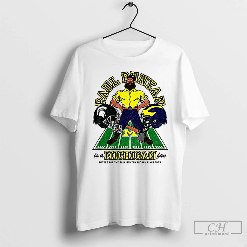 Premium Michigan Wolverines Vs Spartans Paul Bunyan Is A Michigan Fan T Shirts
