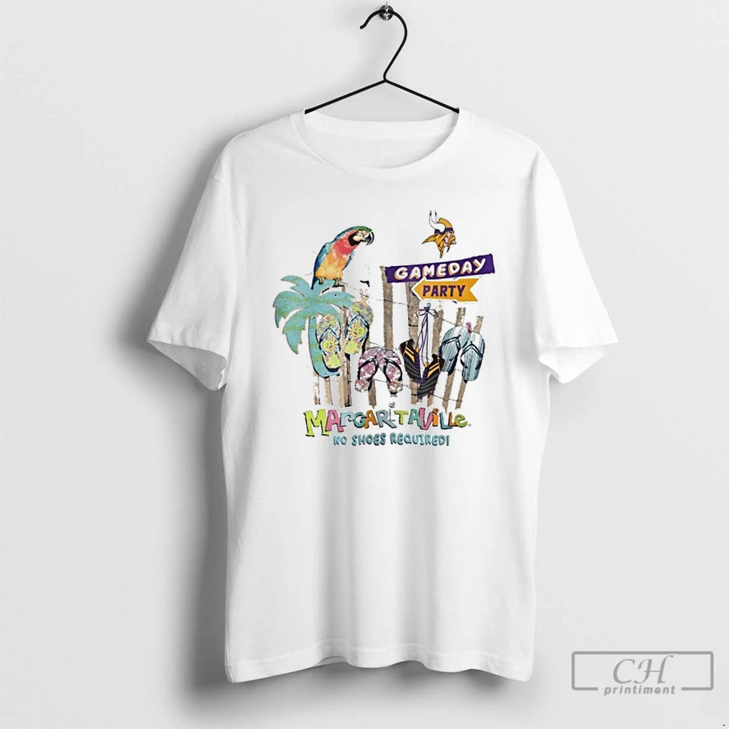 Premium Minnesota Vikings Gameday Party Margaritaville No Shoes Required T Shirts