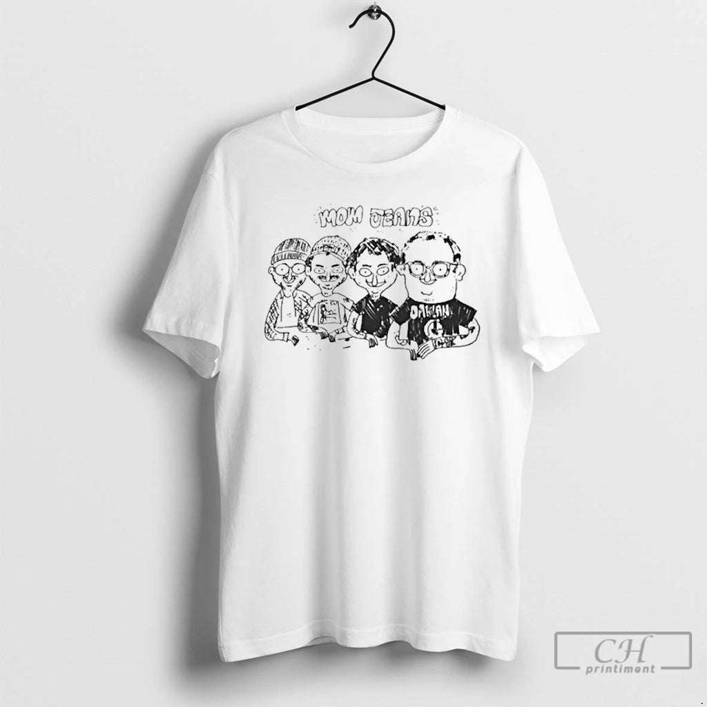 Premium Mom Jeans Drawing Of The Band T Shirts
