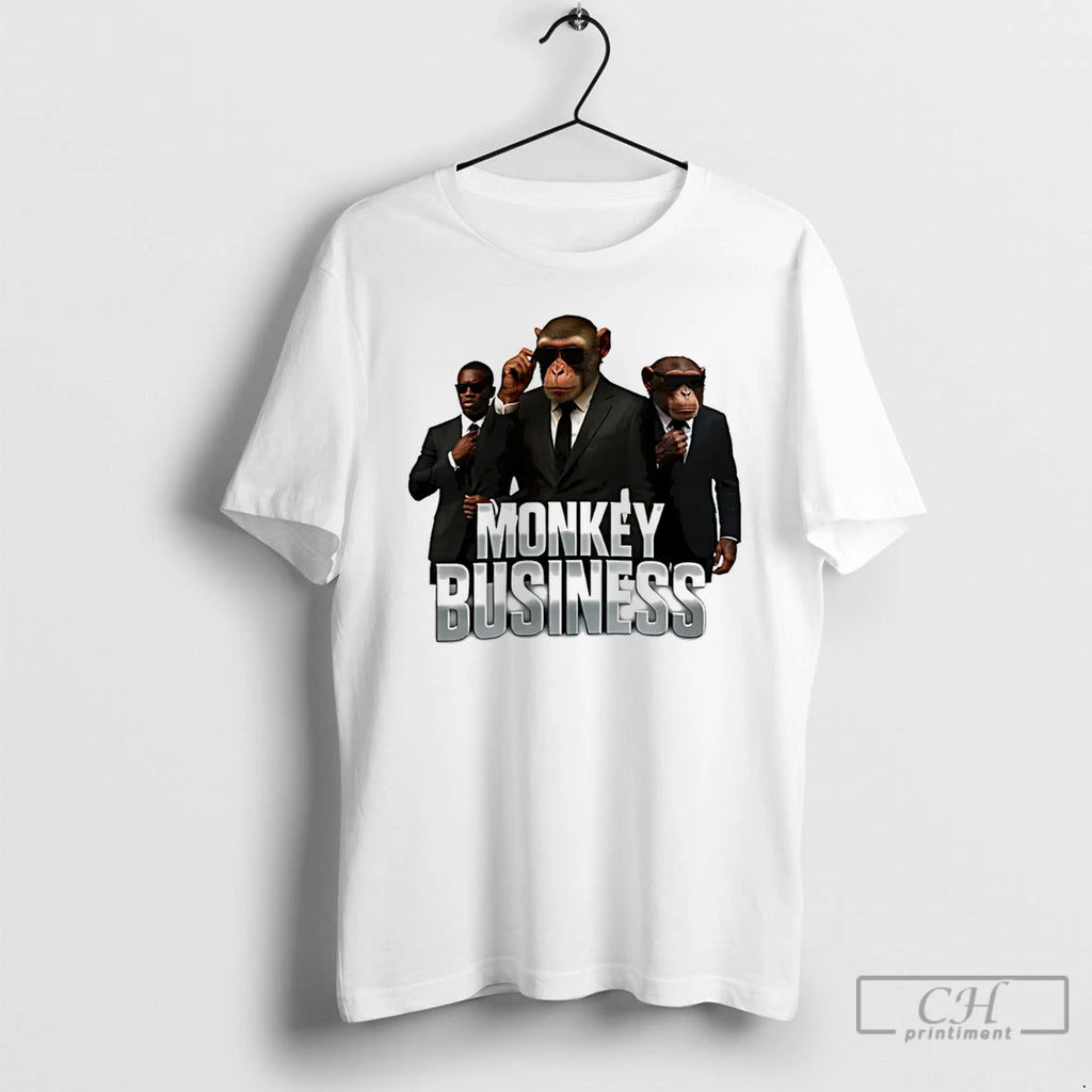 Premium Monkey Business Gangster Graphic T Shirts