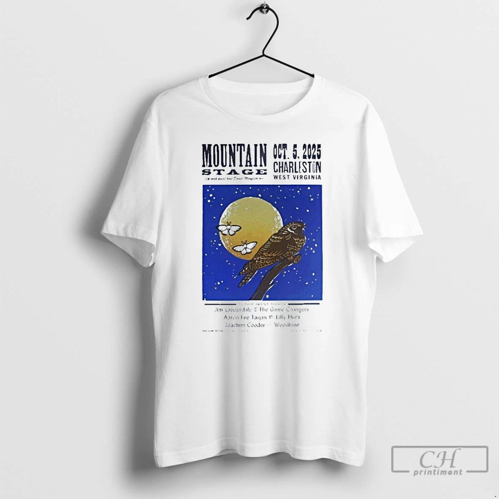 Premium Mountain Stage Oct 5 2025 Charleston West Virginia Bird T Shirts