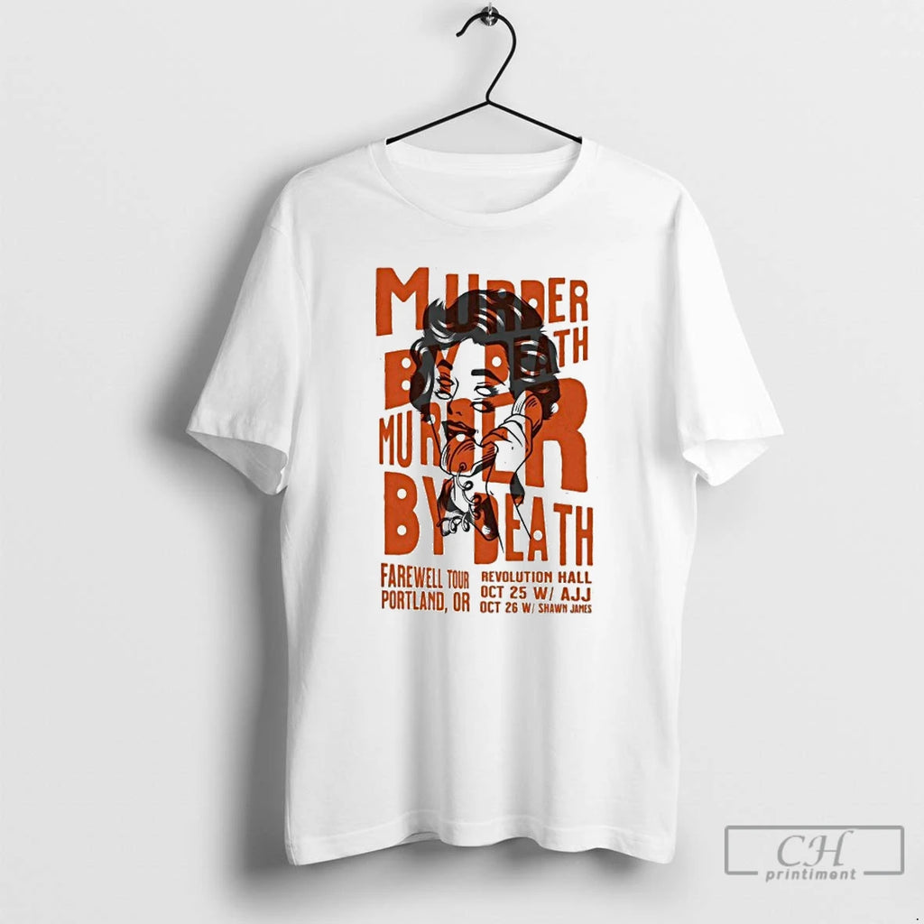 Premium Murder By Death Revolution Hall Portland Or Farewell Tour 2025 T Shirts