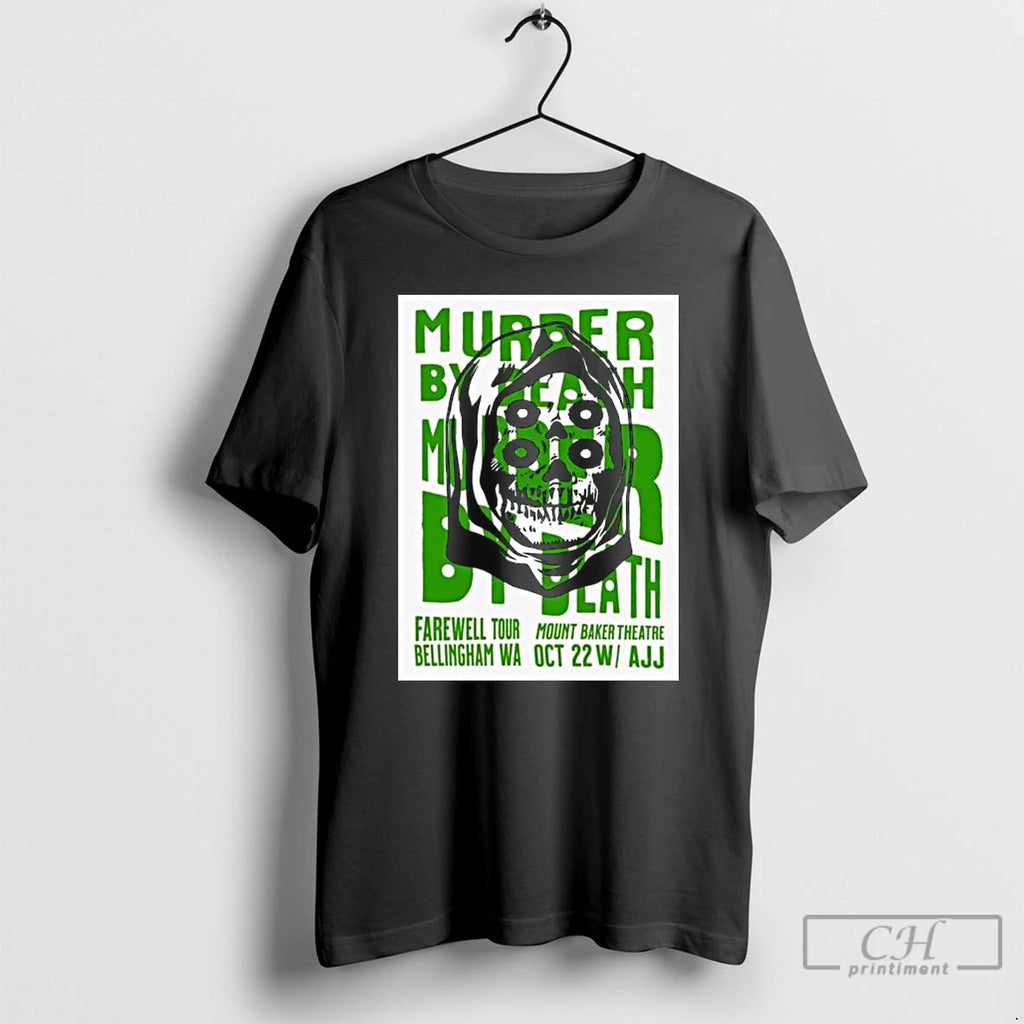 Premium Murder By Death Washington Show October 22 2025 Long Sleve T Shirts