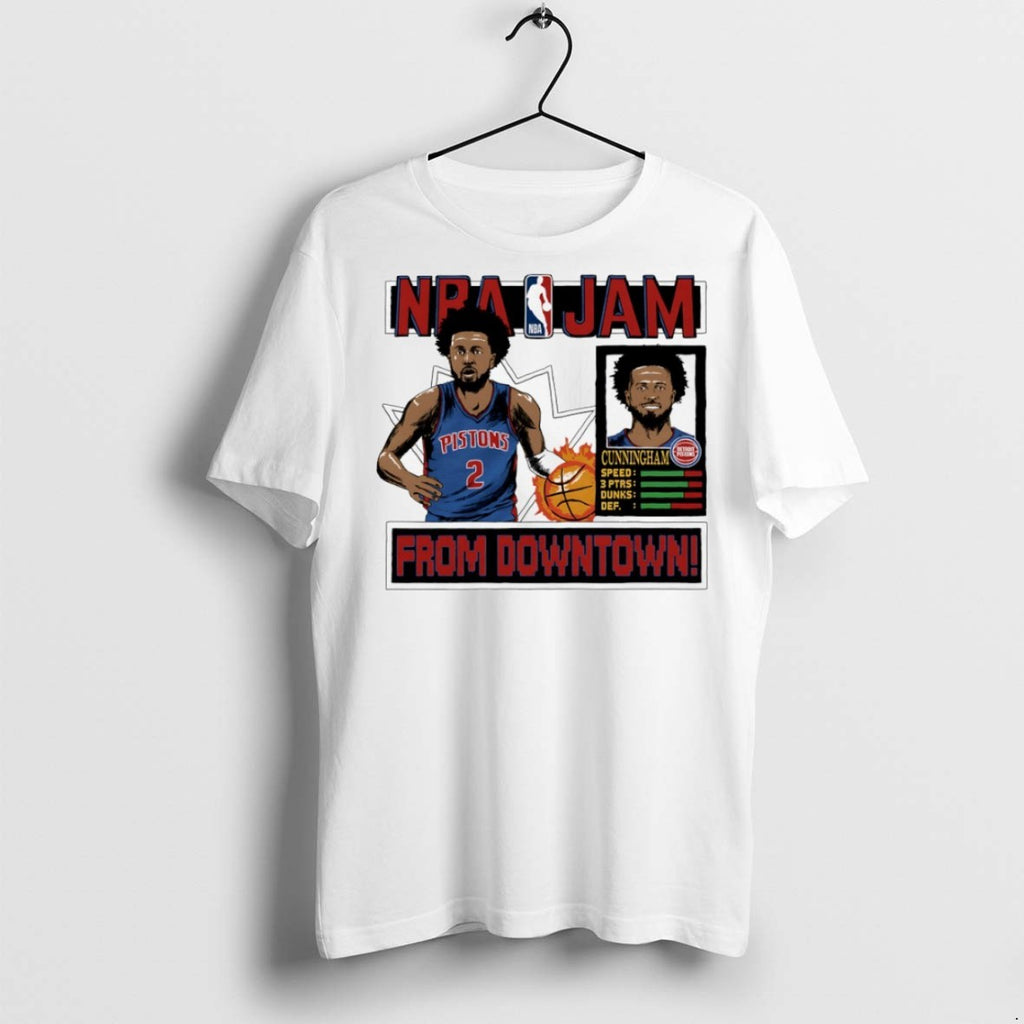 Premium Nba Jam Cade Cunningham Detroit Pistons From Downtown T Shirts