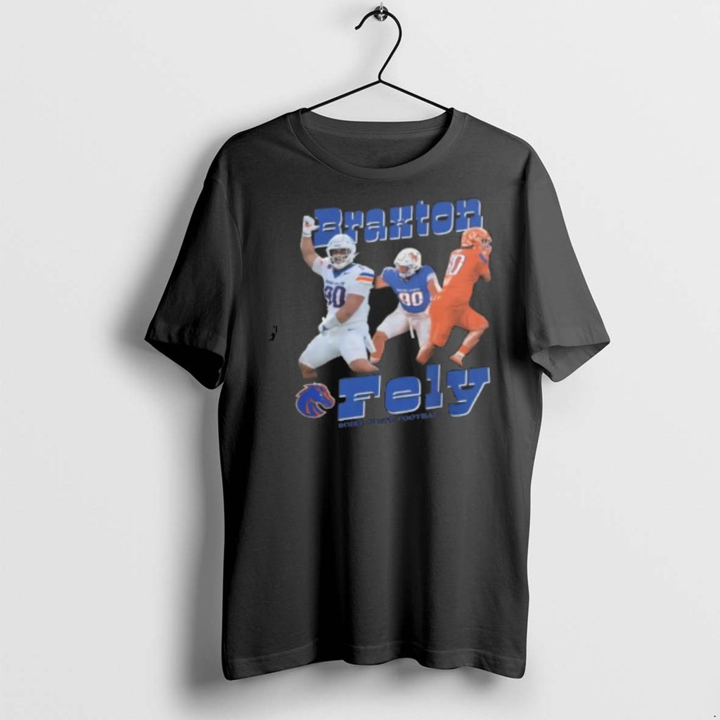 Premium Ncaa Boise State Broncos Football Braxton Fely Cartoon T Shirts