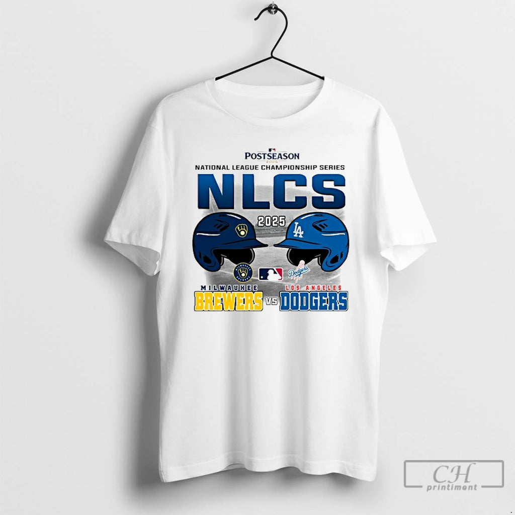 Premium Nlcs 2025 Los Angeles Dodgers Vs Milwaukee Brewers Matchup T Shirts