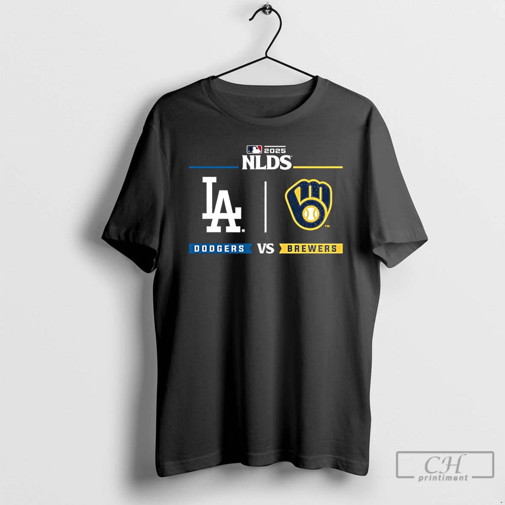 Premium Nlcs La Dodgers Vs Brewers 2025 Postseason T Shirts