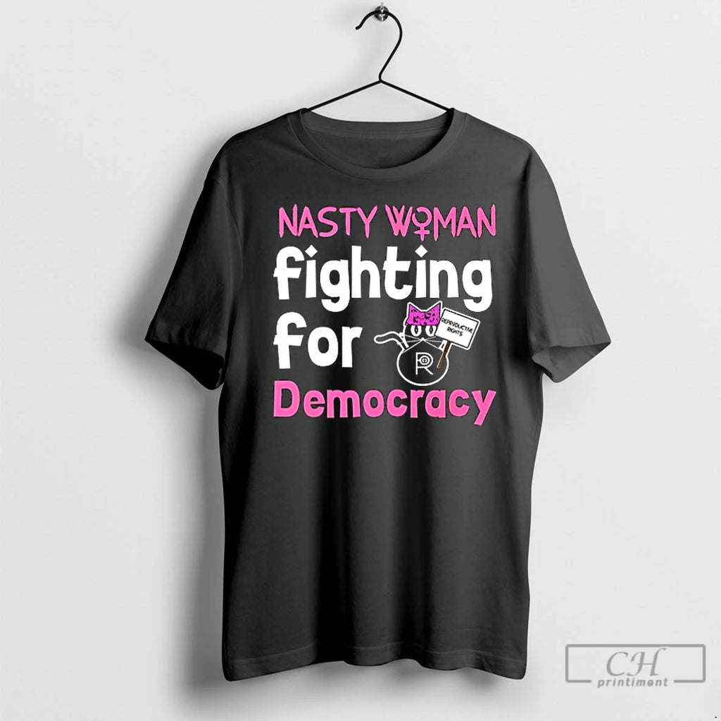 Premium Nasty Woman Fighting For Democracy Ceramic Ceramic And Classic Dad Cap