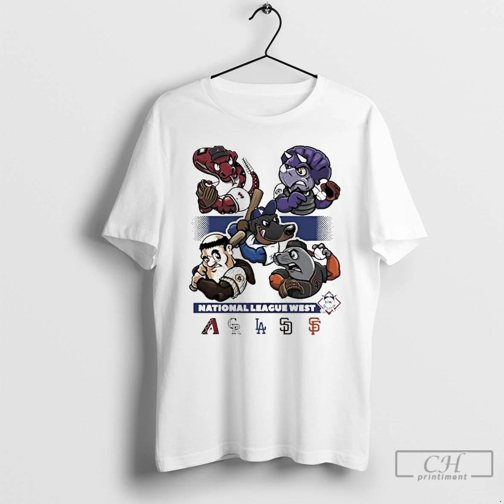 Premium National League West 2025 Mlb Postseason Mascot T Shirts
