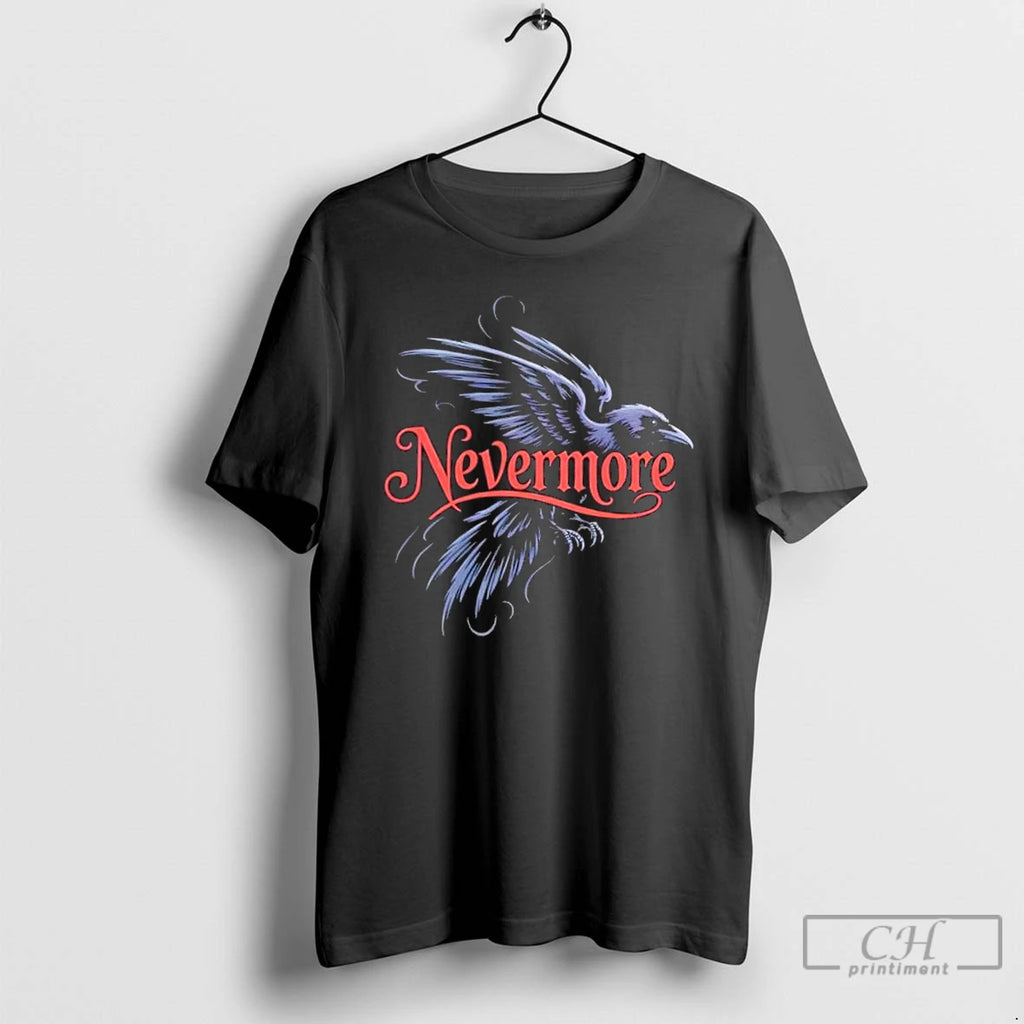 Premium Nevermore Flying Raven T Shirts