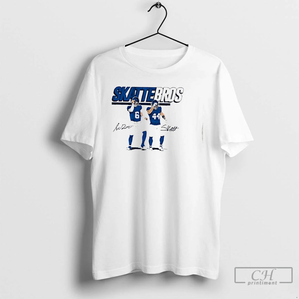 Premium New York Giants Jaxson Dart Cam Skattebo Skattebros T Shirts