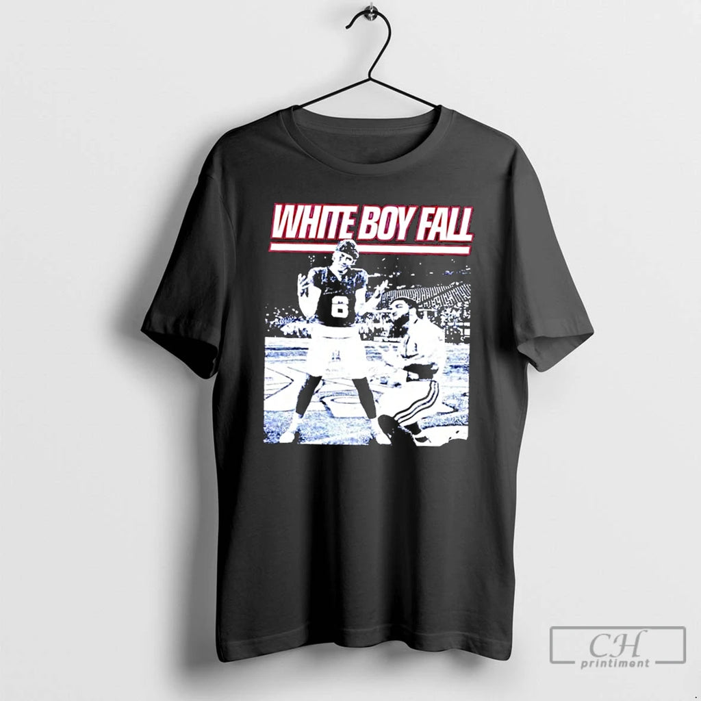 Premium New York Giants Jaxson Dart And Cam Skattebo White Boy Fall T Shirts