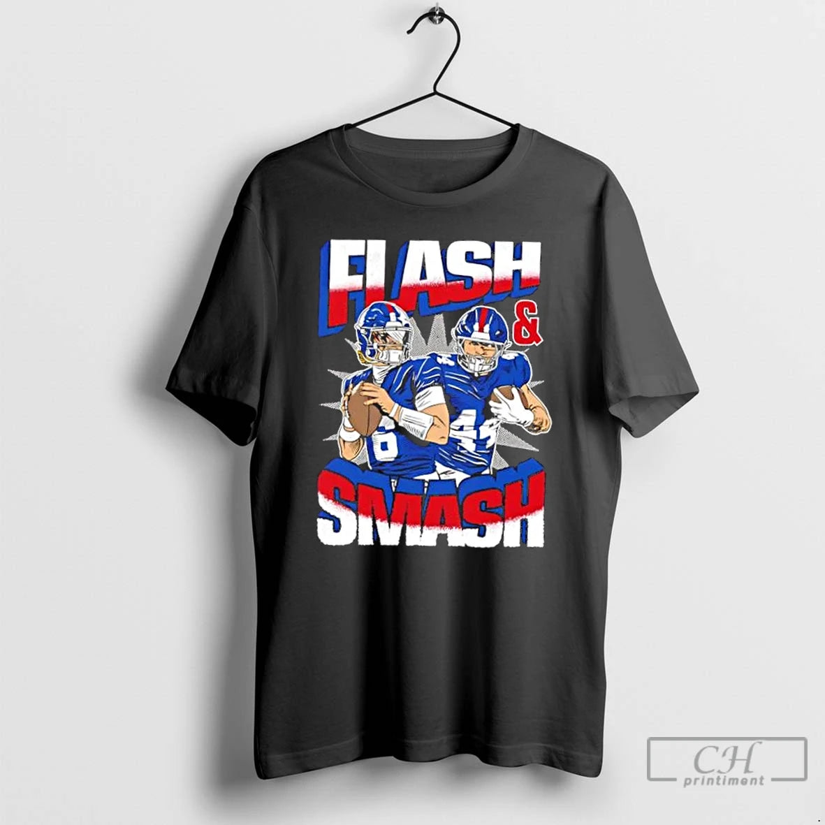 Premium New York Giants Jaxson Dart X Cam Skattebo Flash And Smash T Shirts