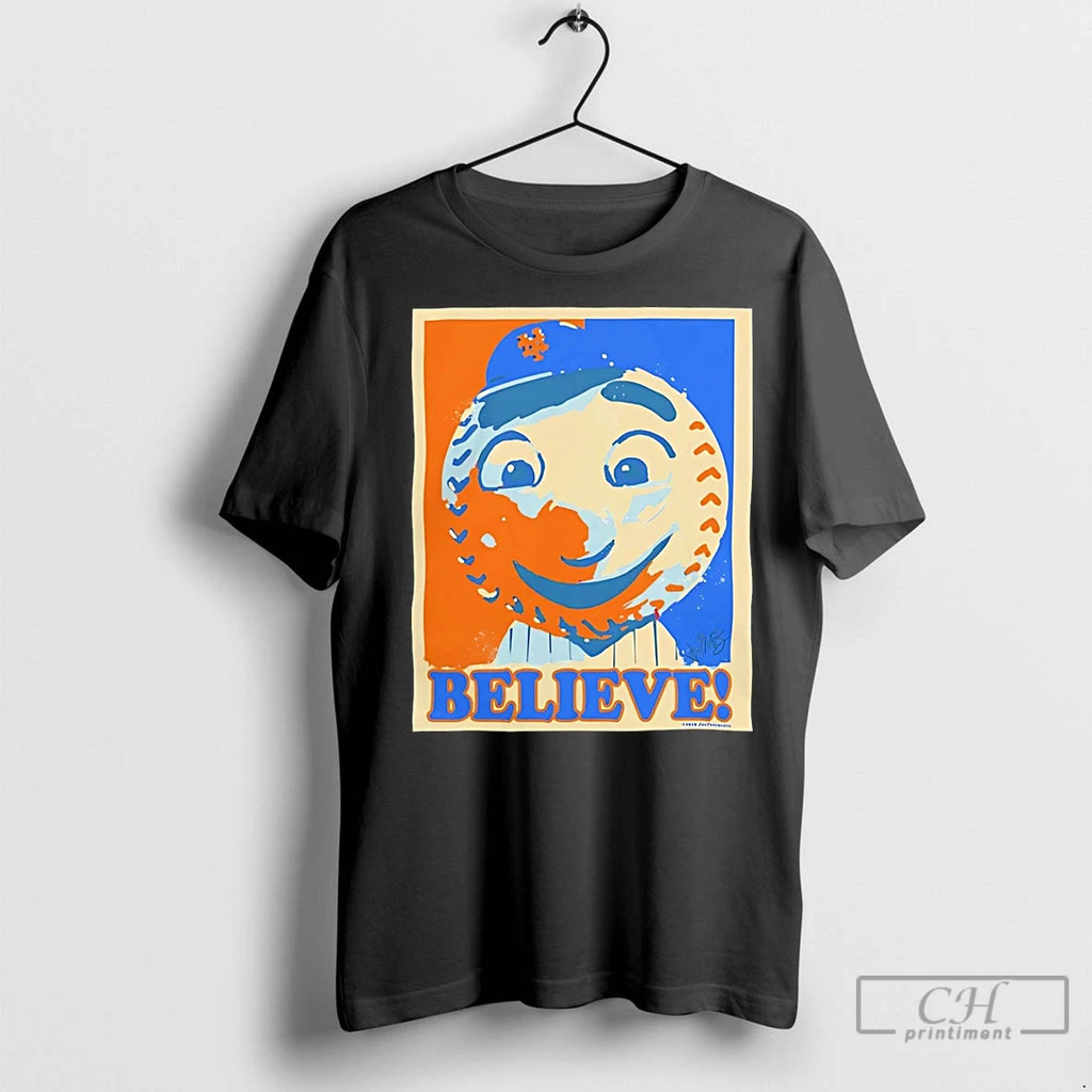 Premium New York Mets Mr Met Believe Hope 2025 Baseball