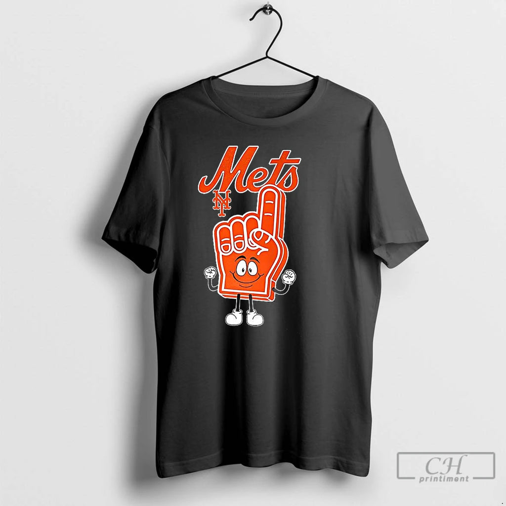 Premium New York Mets Baseball Foam Finger Number 1 T Shirts
