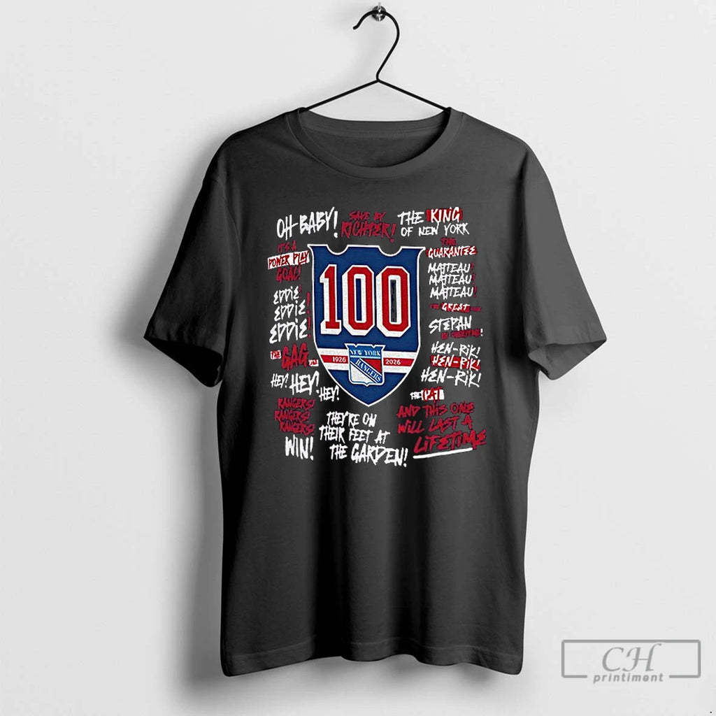 Premium New York Rangers 100 Years Oh Baby The King Of New York Hen Rik