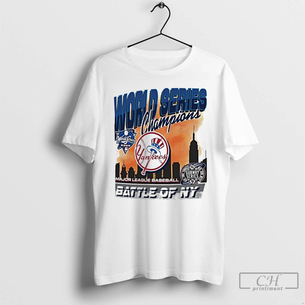 Premium New York Yankees 2000 World Series Champions Showcase Mvp Foundation T Shirts