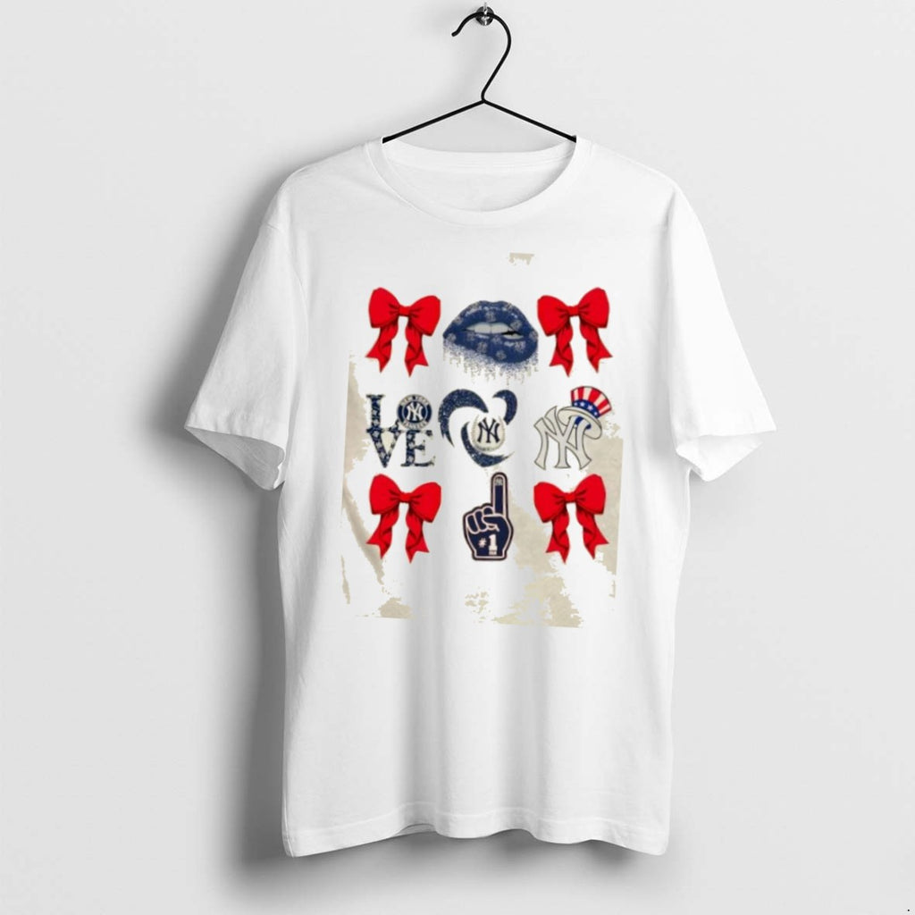 New York Yankees Baseball Coquette T Shirts