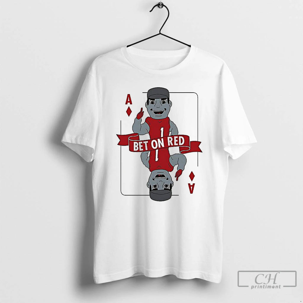 Premium Nicholls State Bet On Red Card T Shirts