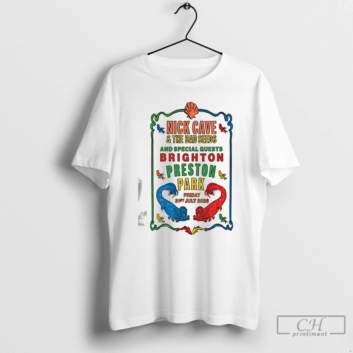 Premium Nick Cave The Bad Seeds Preston Park Brighton 31 July 2026 Concert T Shirts