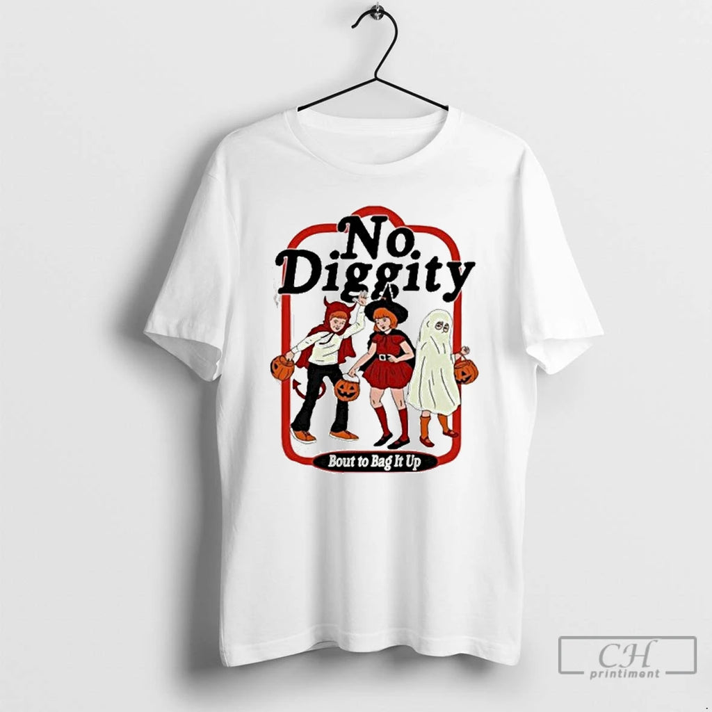 Premium No Diggity Bout To Bag It Up Halloween T Shirts
