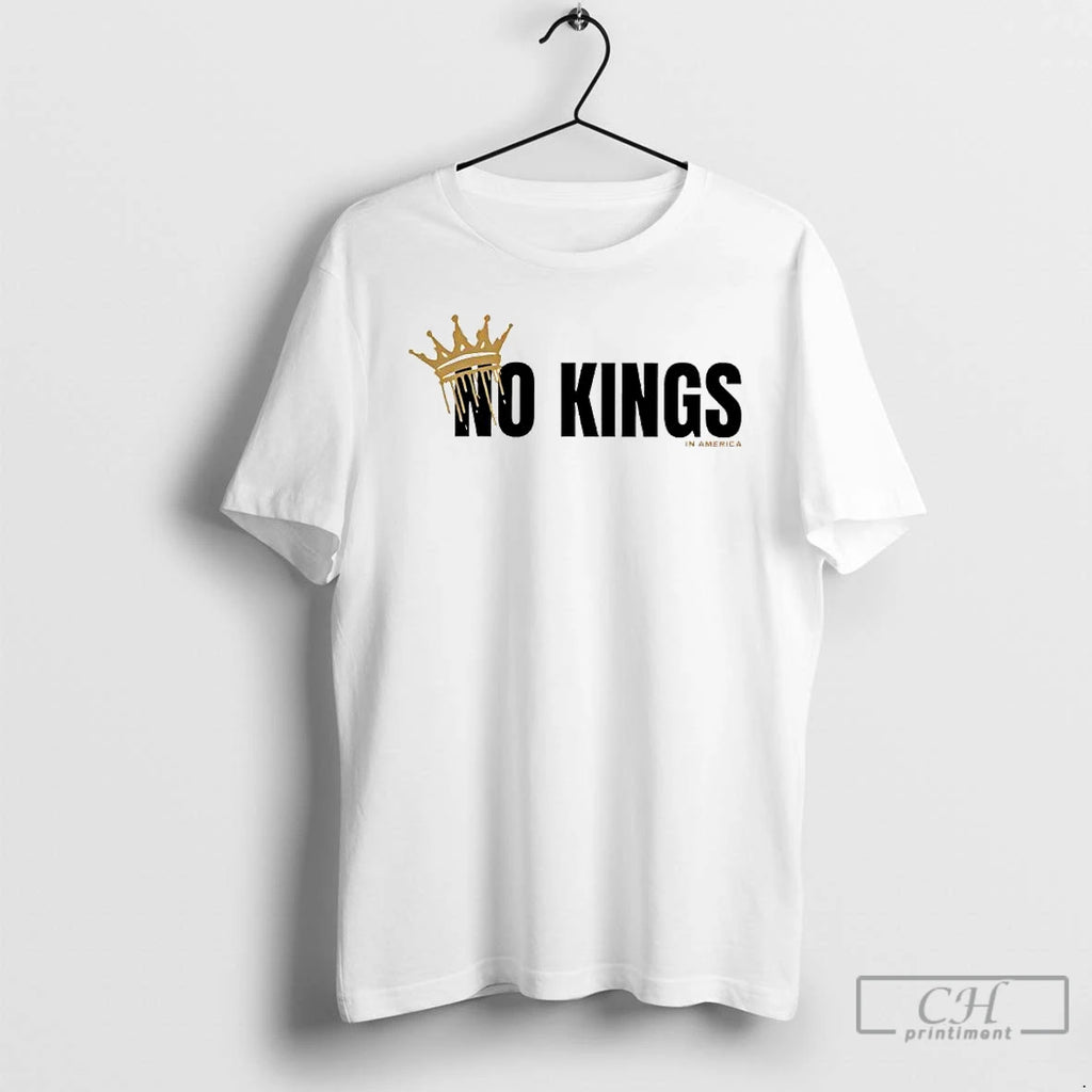 Premium No Kings Royal Drip Crown In America T Shirts
